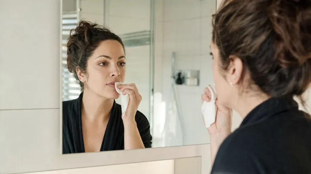 Die Lippen richtig vorbereiten, bevor die Farbe aufgetragen wird